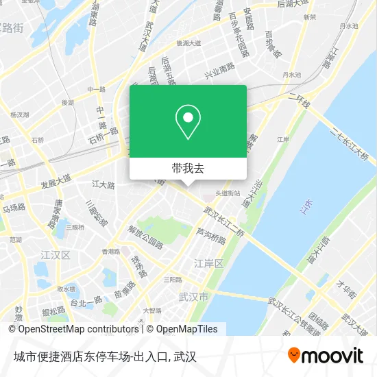 城市便捷酒店东停车场-出入口地图