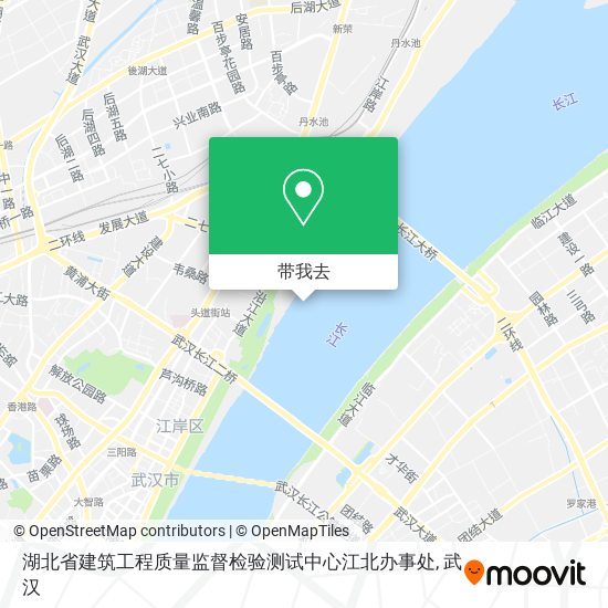 湖北省建筑工程质量监督检验测试中心江北办事处地图