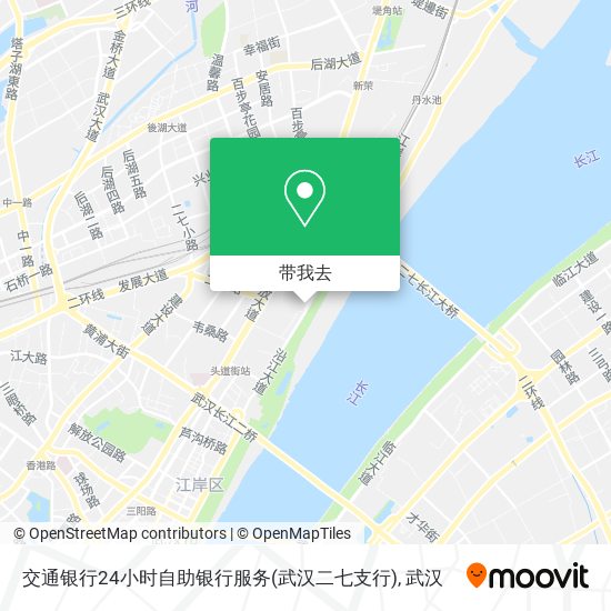 交通银行24小时自助银行服务(武汉二七支行)地图