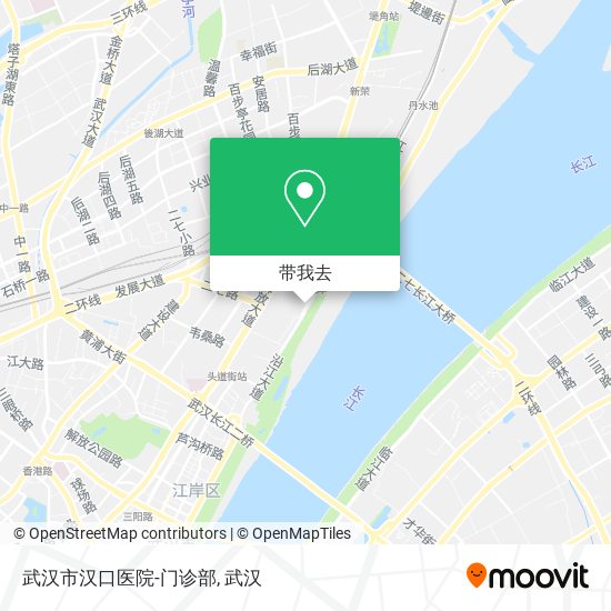 武汉市汉口医院-门诊部地图