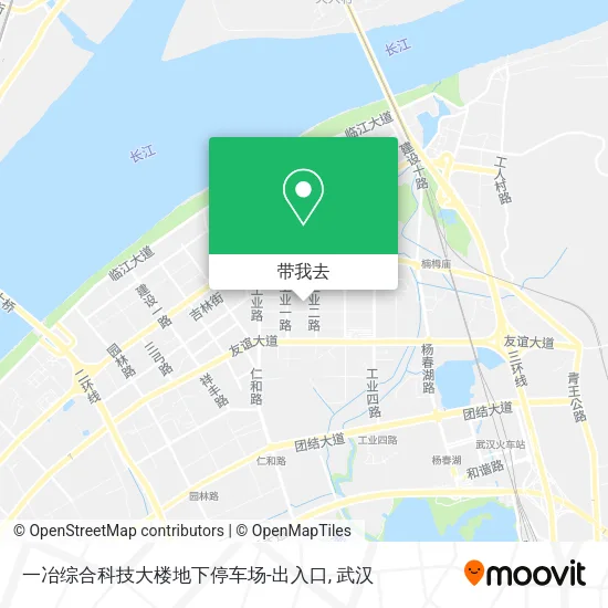 一冶综合科技大楼地下停车场-出入口地图