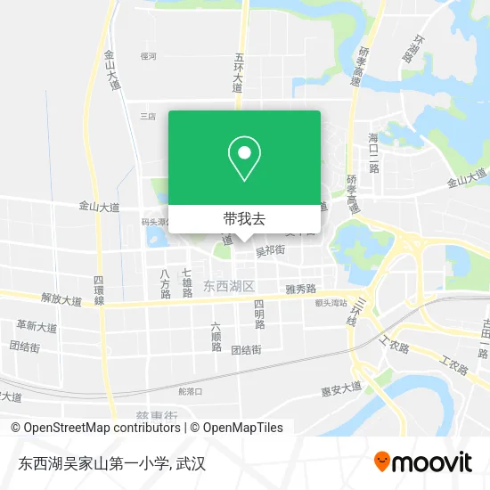 东西湖吴家山第一小学地图