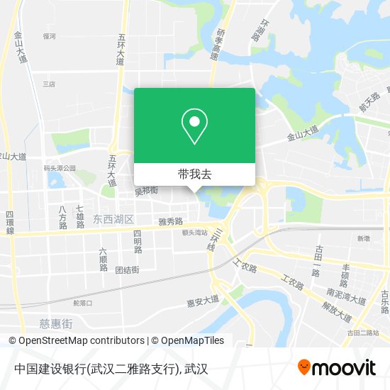 中国建设银行(武汉二雅路支行)地图