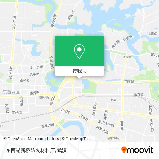 东西湖新桥防火材料厂地图