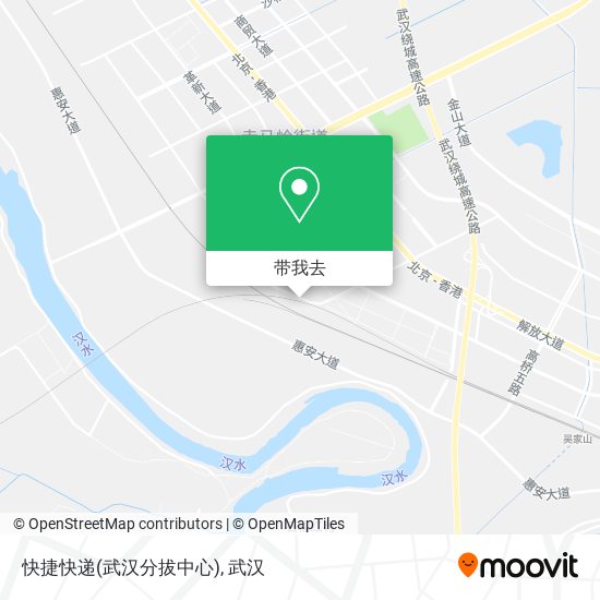 快捷快递(武汉分拔中心)地图
