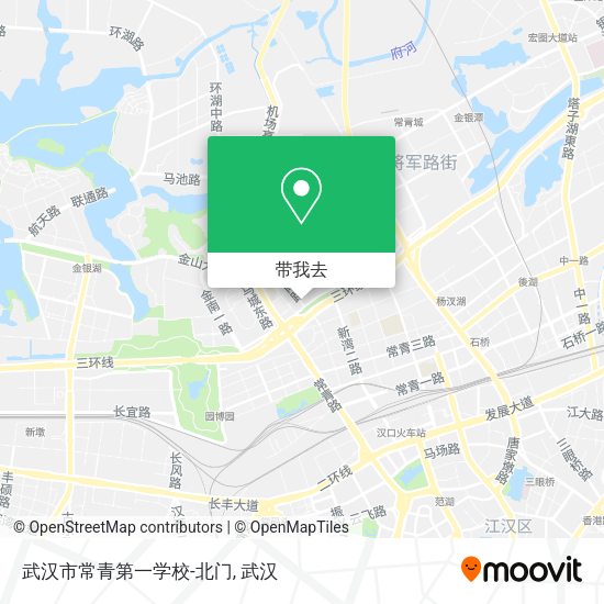 武汉市常青第一学校-北门地图