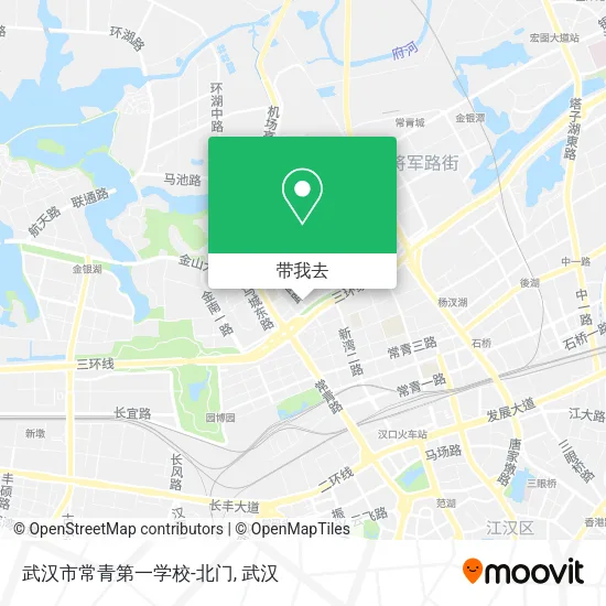 武汉市常青第一学校-北门地图