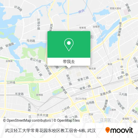 武汉轻工大学常青花园东校区教工宿舍-6栋地图
