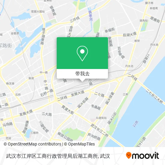 武汉市江岸区工商行政管理局后湖工商所地图
