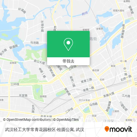 武汉轻工大学常青花园校区-桂圆公寓地图