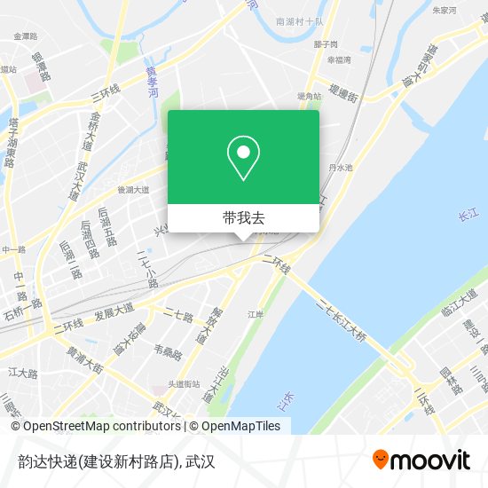 韵达快递(建设新村路店)地图