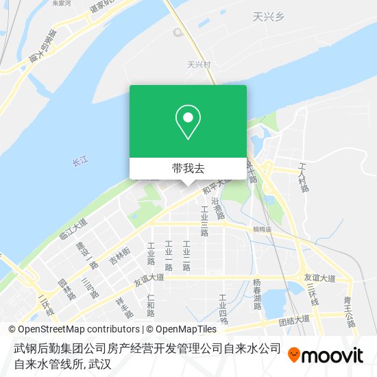 武钢后勤集团公司房产经营开发管理公司自来水公司自来水管线所地图