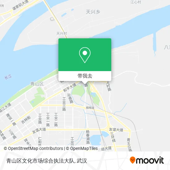 青山区文化市场综合执法大队地图