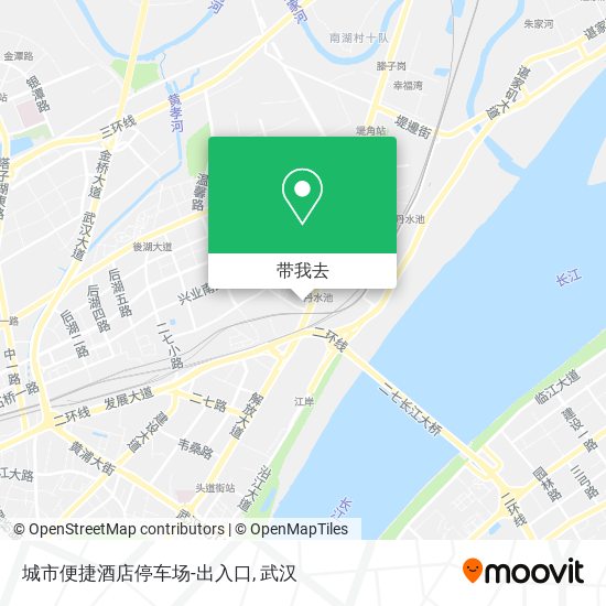 城市便捷酒店停车场-出入口地图