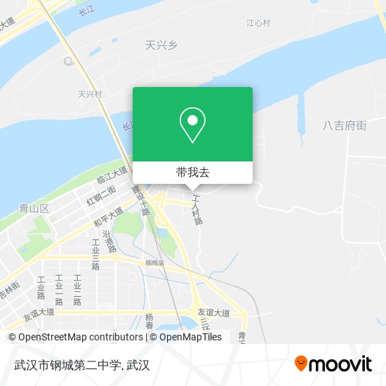 武汉市钢城第二中学地图