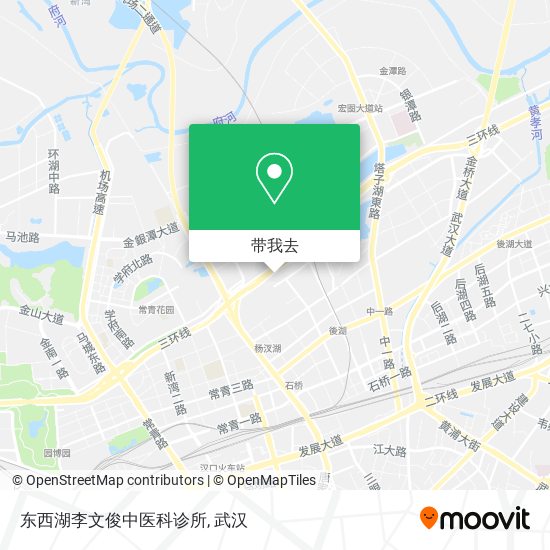 东西湖李文俊中医科诊所地图