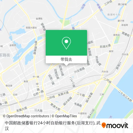 中国邮政储蓄银行24小时自助银行服务(后湖支行)地图