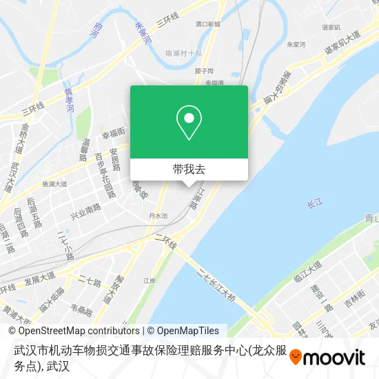 武汉市机动车物损交通事故保险理赔服务中心(龙众服务点)地图