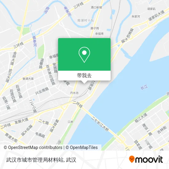 武汉市城市管理局材料站地图