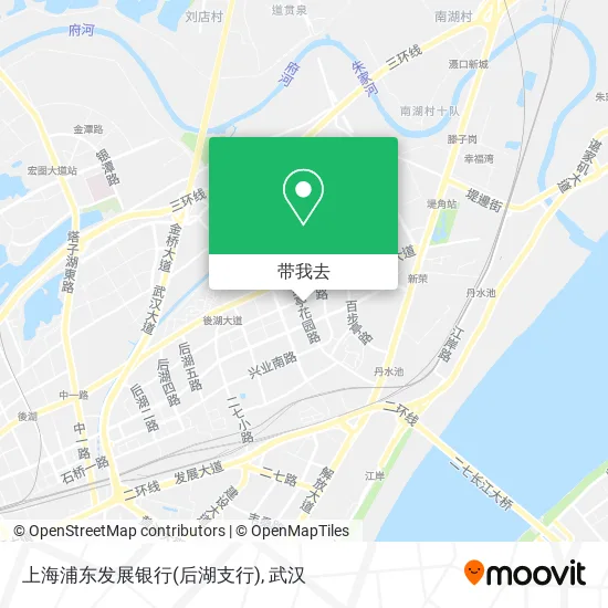 上海浦东发展银行(后湖支行)地图