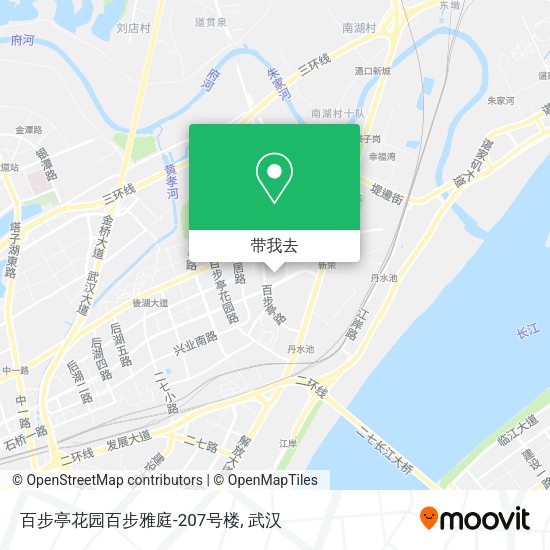 百步亭花园百步雅庭-207号楼地图