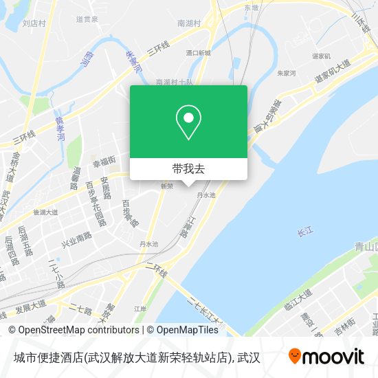 城市便捷酒店(武汉解放大道新荣轻轨站店)地图