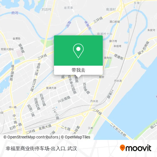 幸福里商业街停车场-出入口地图
