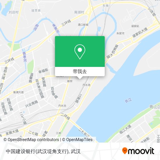 中国建设银行(武汉堤角支行)地图