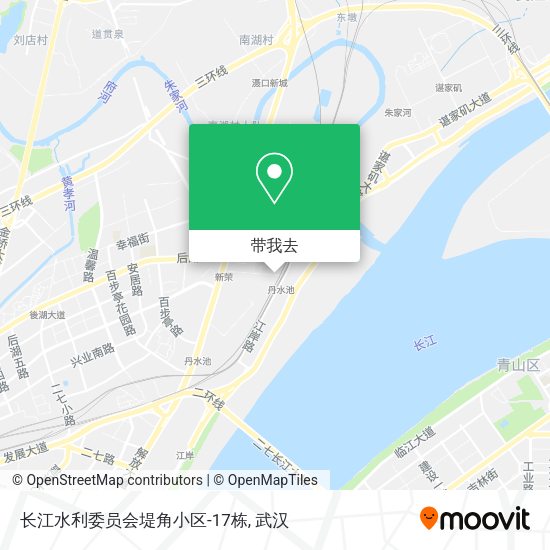 长江水利委员会堤角小区-17栋地图