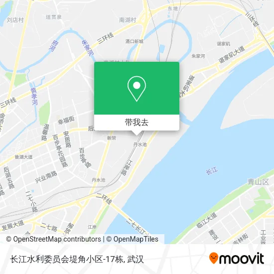 长江水利委员会堤角小区-17栋地图