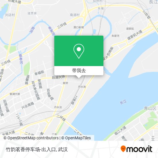 竹韵茗香停车场-出入口地图