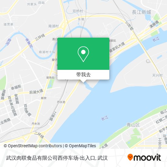 武汉肉联食品有限公司西停车场-出入口地图