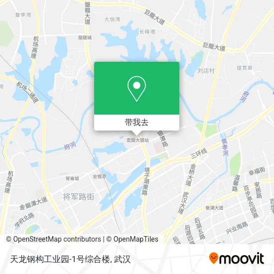 天龙钢构工业园-1号综合楼地图
