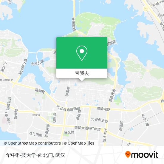 华中科技大学-西北门地图