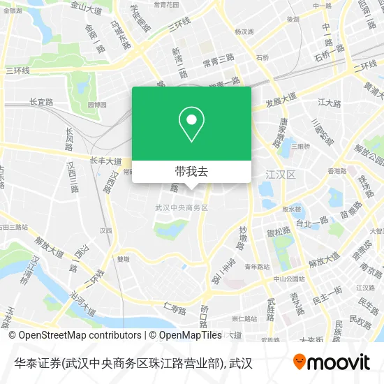 华泰证券(武汉中央商务区珠江路营业部)地图