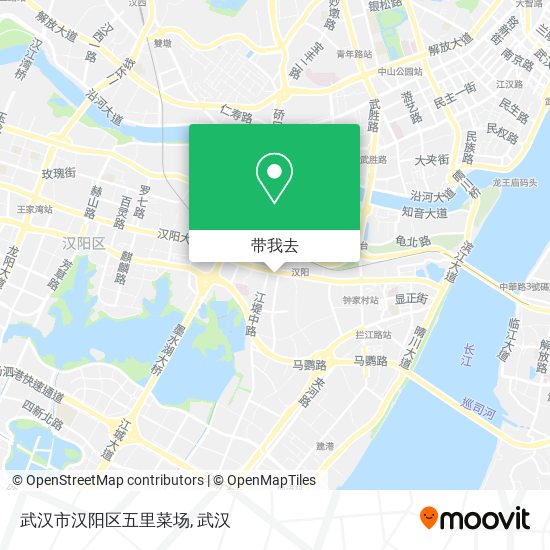 武汉市汉阳区五里菜场地图