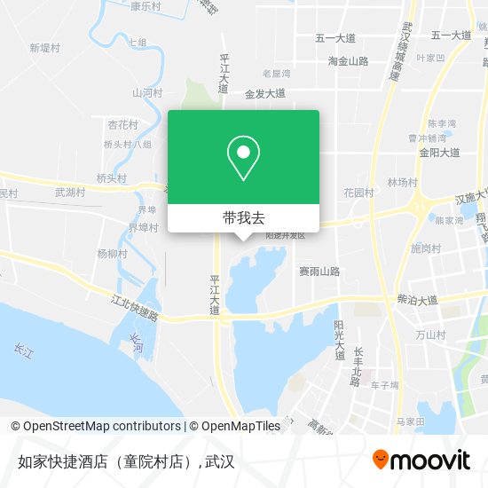 如家快捷酒店（童院村店）地图