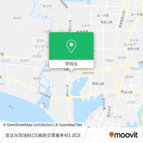 道达尔加油站(汉施路交通服务站)地图