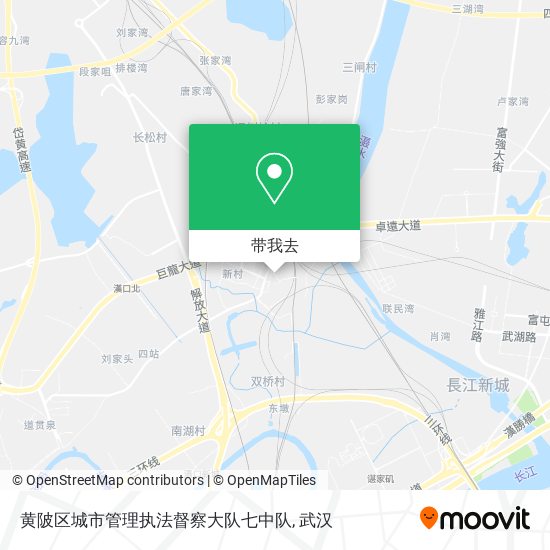 黄陂区城市管理执法督察大队七中队地图