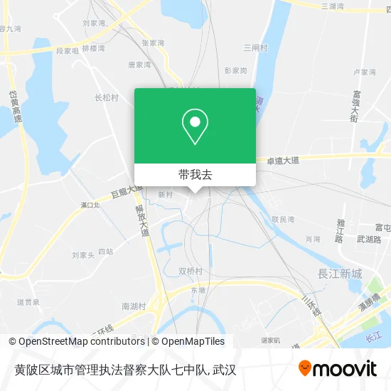 黄陂区城市管理执法督察大队七中队地图