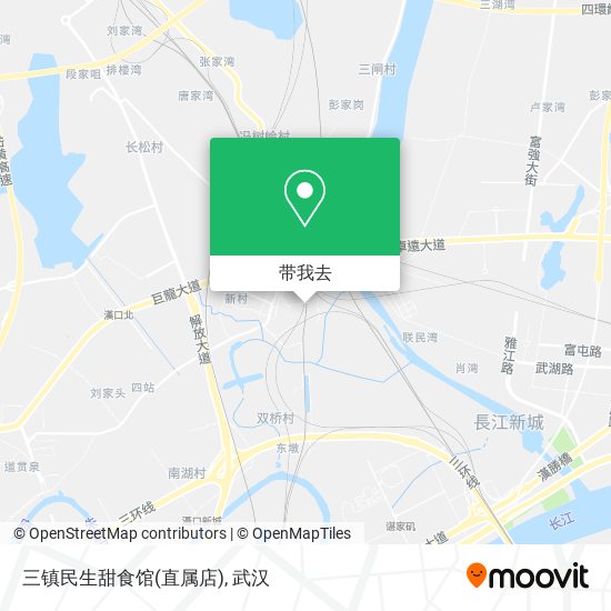 三镇民生甜食馆(直属店)地图