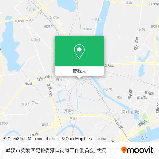 武汉市黄陂区纪检委滠口街道工作委员会地图