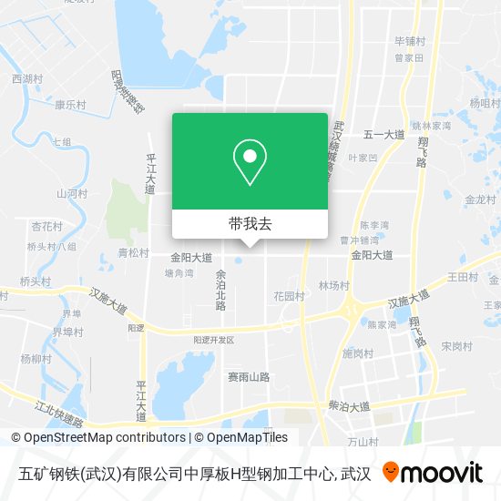 五矿钢铁(武汉)有限公司中厚板H型钢加工中心地图