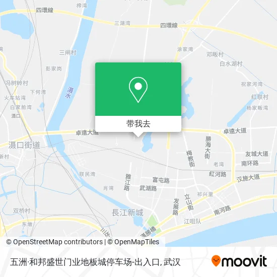五洲·和邦盛世门业地板城停车场-出入口地图