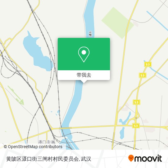 黄陂区滠口街三闸村村民委员会地图