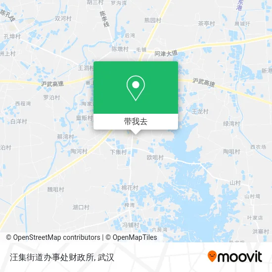 汪集街道办事处财政所地图
