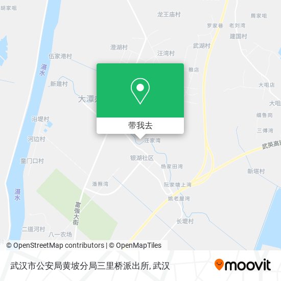 武汉市公安局黄坡分局三里桥派出所地图