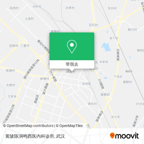黄陂陈涧鸣西医内科诊所地图