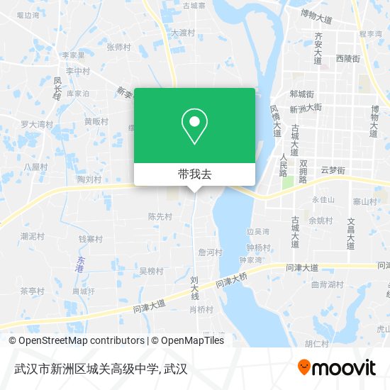 武汉市新洲区城关高级中学地图
