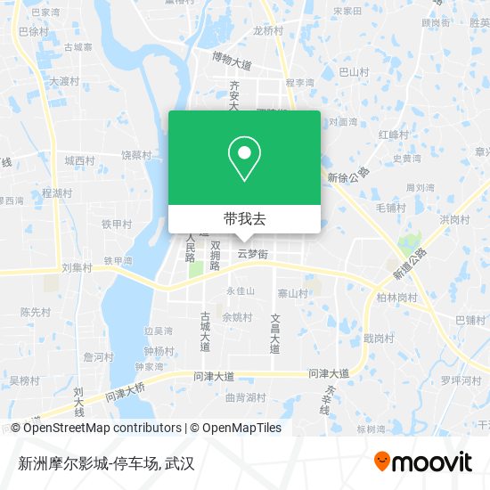 新洲摩尔影城-停车场地图